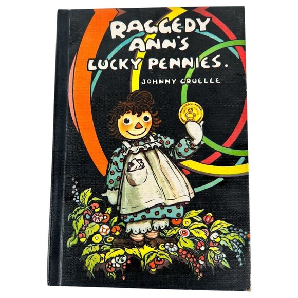 Raggedy Anns Lucky Pennies Childrens Hardcover Book Johnny Gruelle 1959 Rag Doll - Picture 1 of 12
